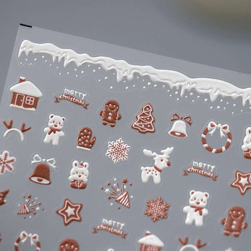 Reindeer nail stickers