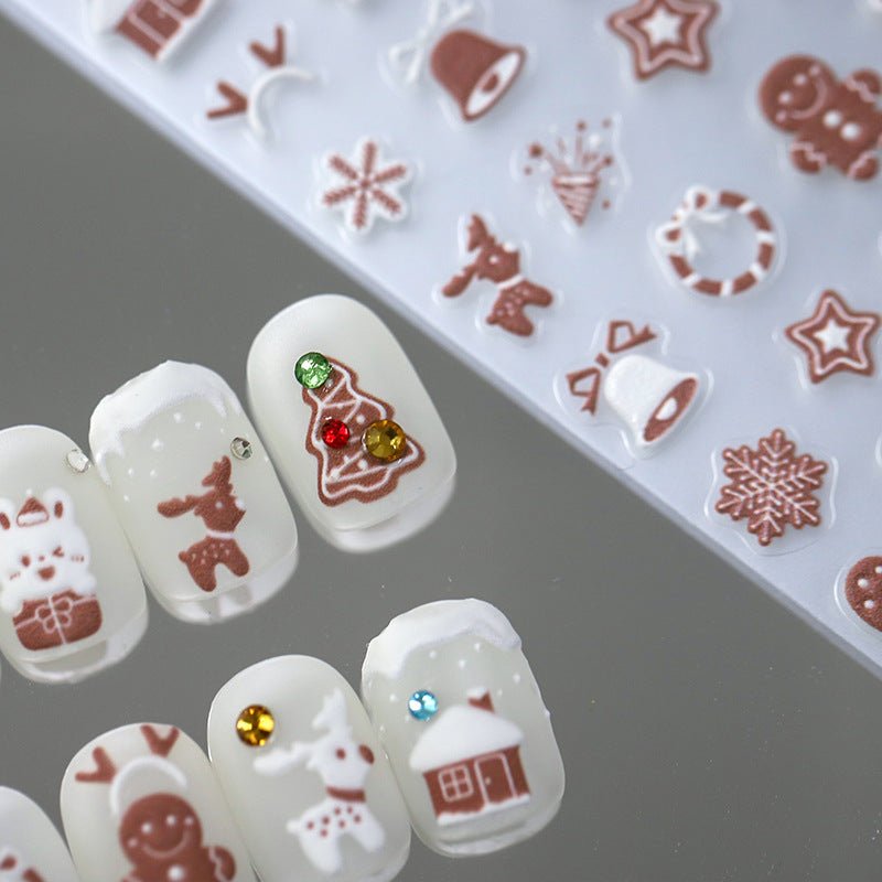 snowflakes nail stickers