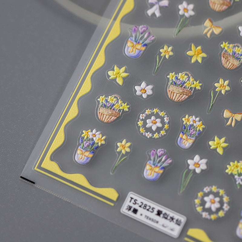 Flower Nail Stickers