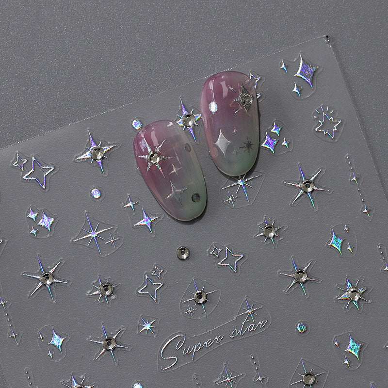 Bling star nail decorations