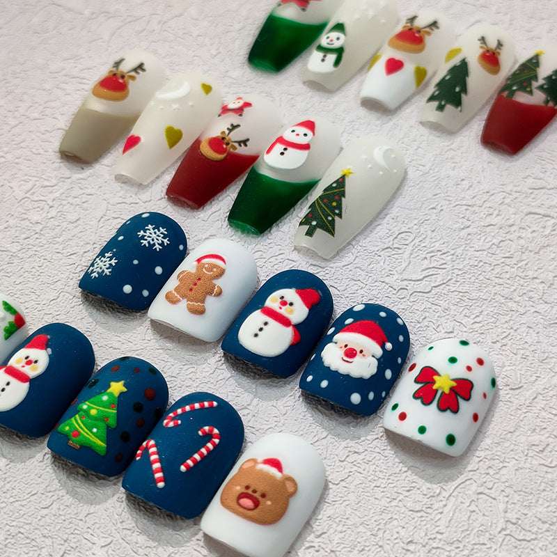 Santa Claus and Gingerbread Nail Stickers