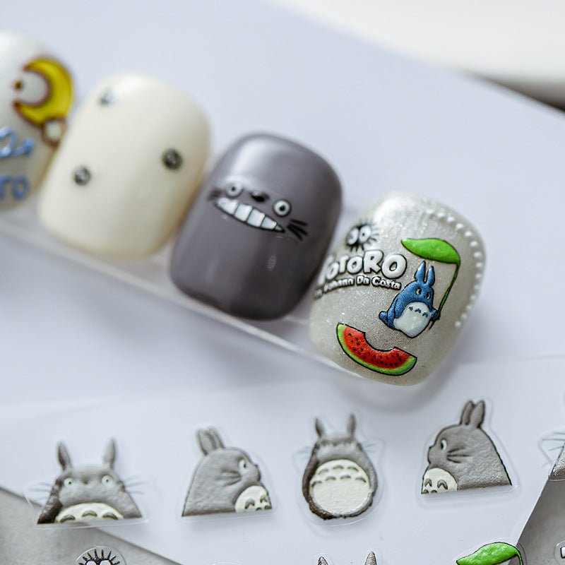 Cartoon Forest Nail Art