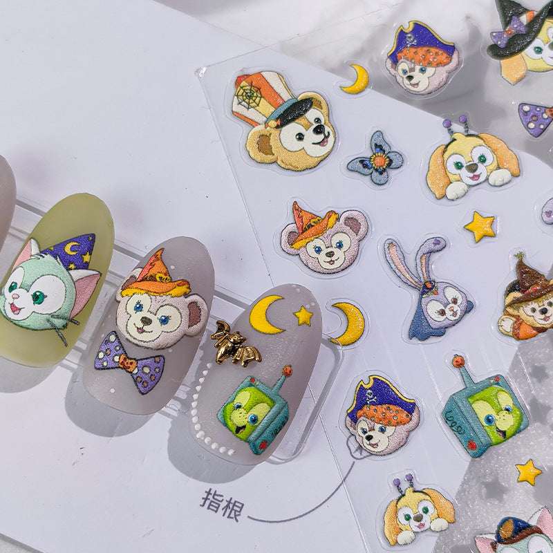 Cartoon Halloween Nail Decals