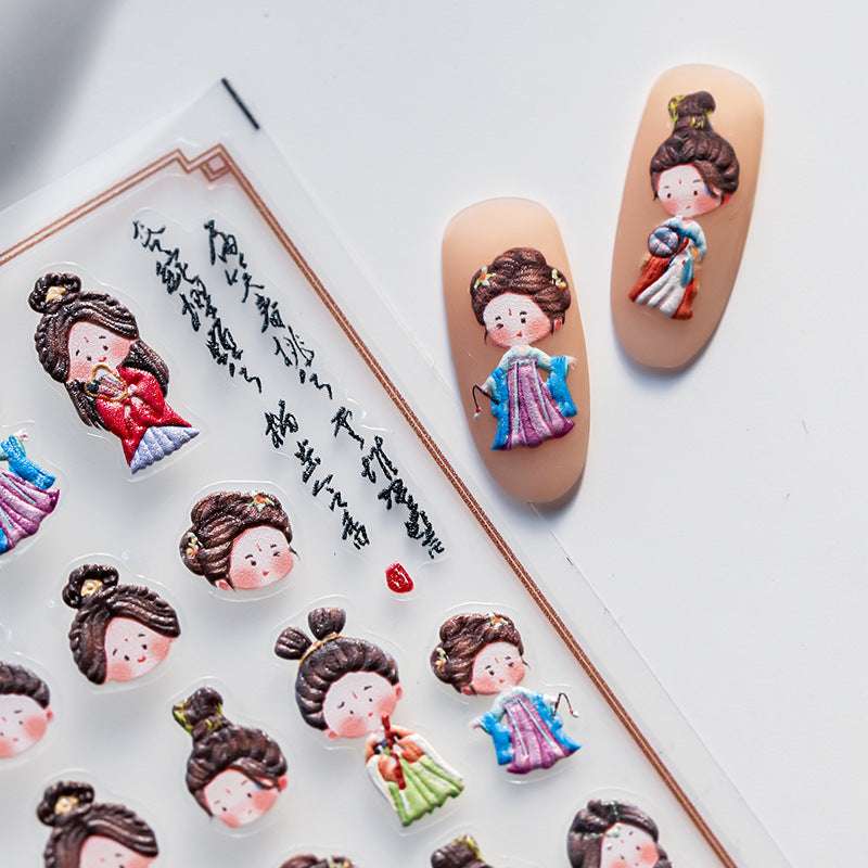 Cartoon Oriental Nail Art
