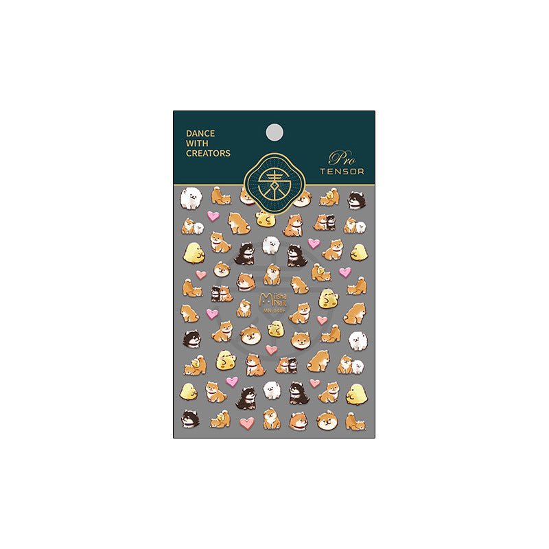 Shiba Inu & Bichon Frise Nail Stickers