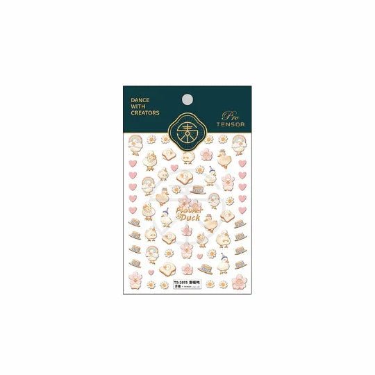 5D Cute Duck Nail Stickers