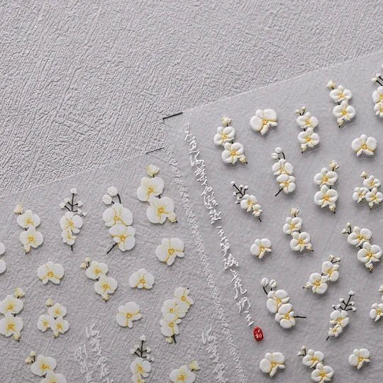 Floral nail stickers