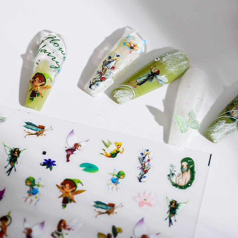 Flower Fairy Nail Art Stickers (430) - TensorNailArt