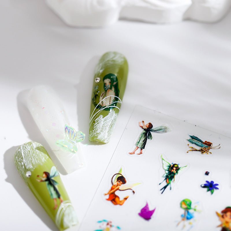 Flower Fairy Nail Art Stickers (430) - TensorNailArt
