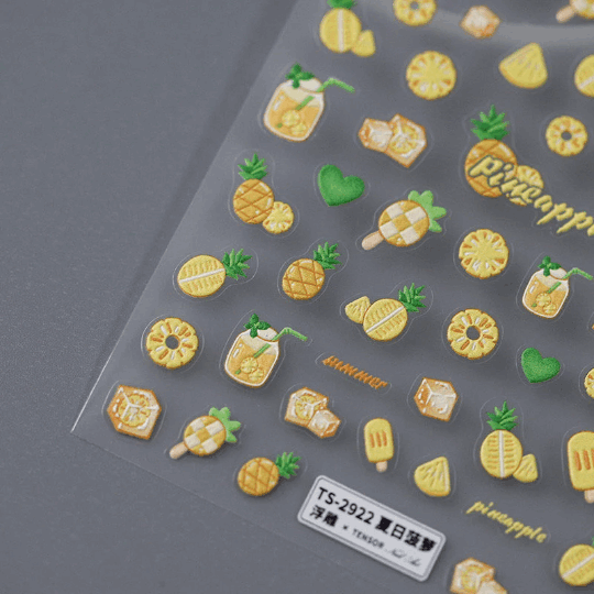 ice pops nail stickers