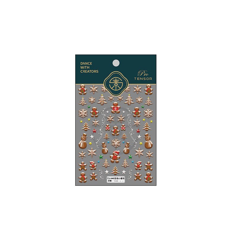 Gingerbread Nail Stickers