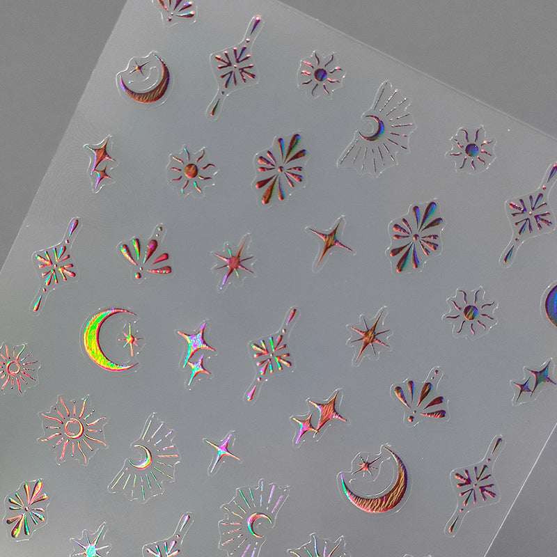 Gold Star Nail Stickers
