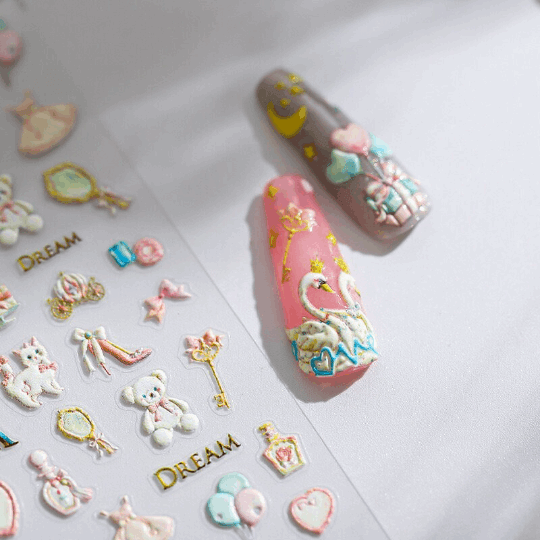 Heels nail stickers