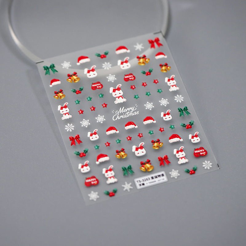 Merry Christmas Nail Decals