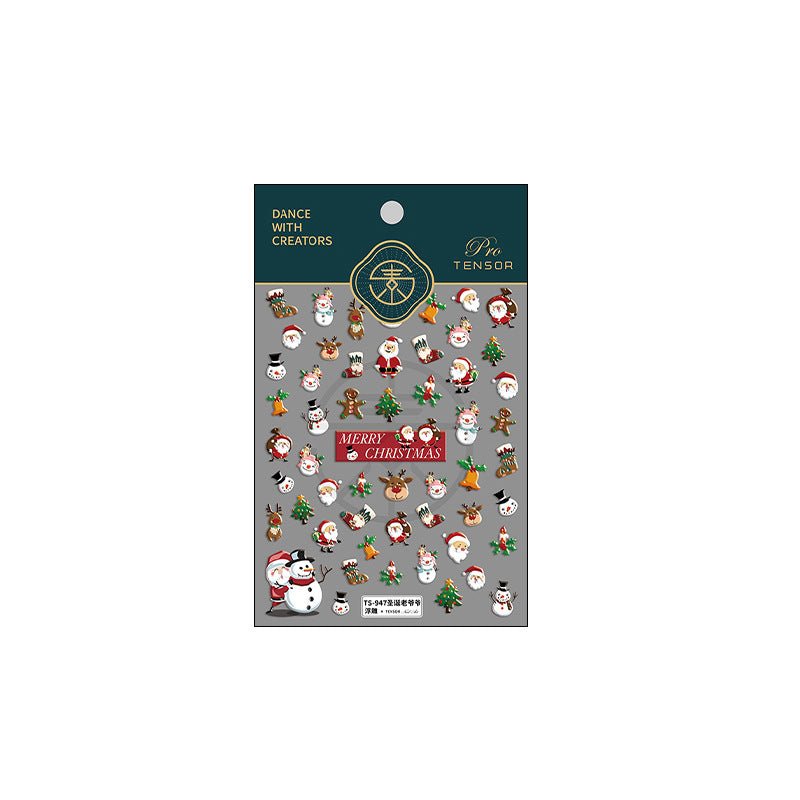 Santa Nail Decals