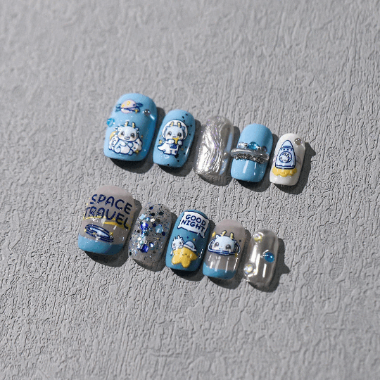 UFO and Star Nail Stickers