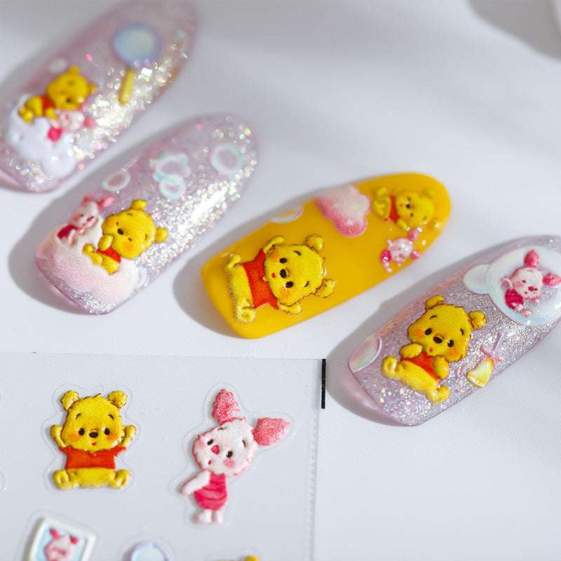 Honey Pooh Nail Art Stickers