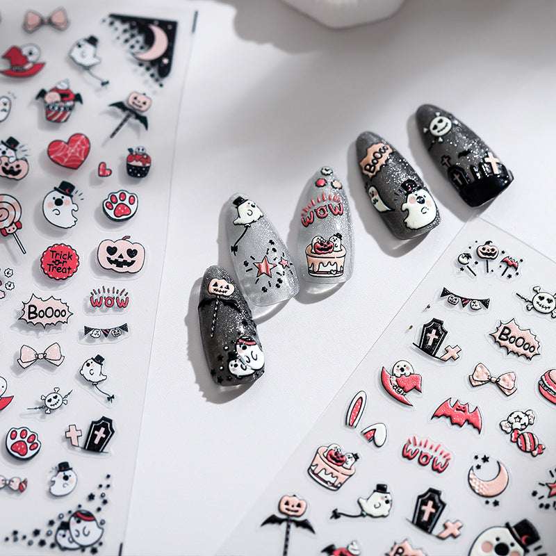 bat nail decals