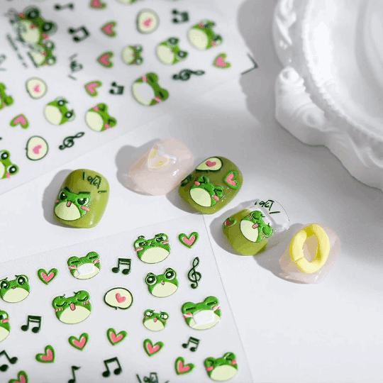 cartoon nail decals