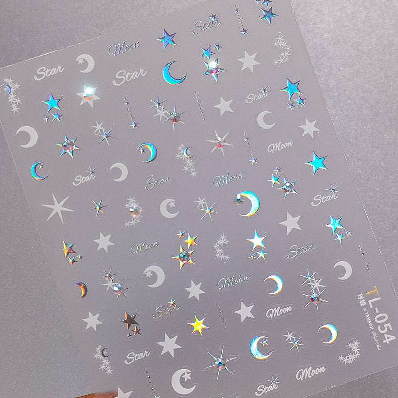 cute cosmic manicure stickers