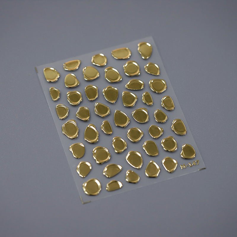 Gold Stamps Nail Decals