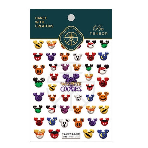 self adhesive nail stickers halloween