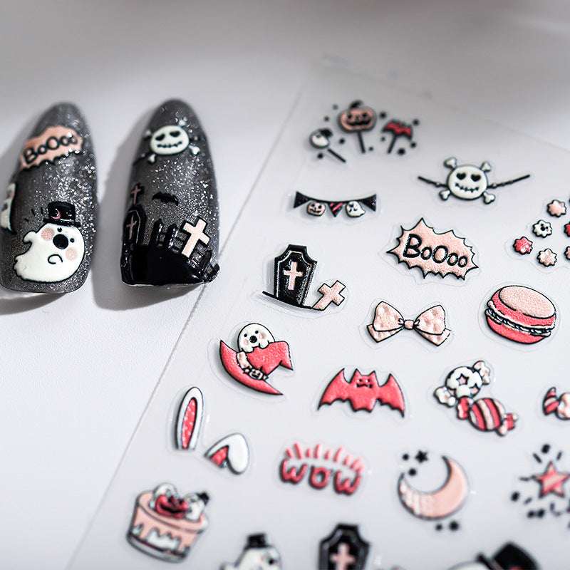spooky cute nail art