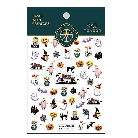 trick or treat nail stickers
