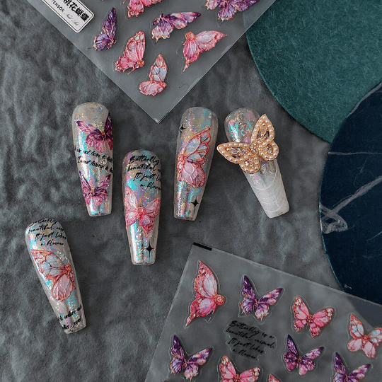 Butterfly Nail Art Stickers