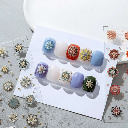 Colorful Bohemian Nail Stickers