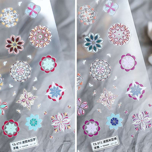 5D Boho Nail Art Stickers