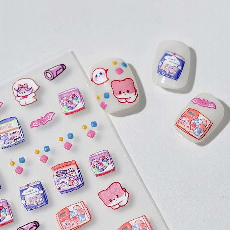 Pastel Candy Nail Stickers