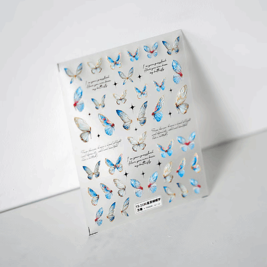 butterfly sticker nail art