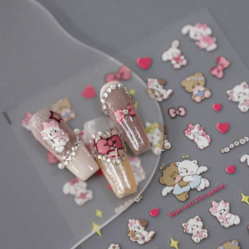 Bear & Bunny Nail Decals