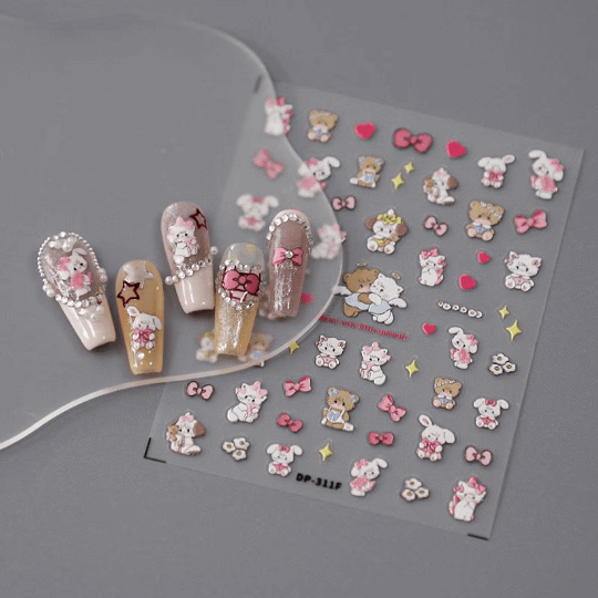 Cute Animal Nail Stickers