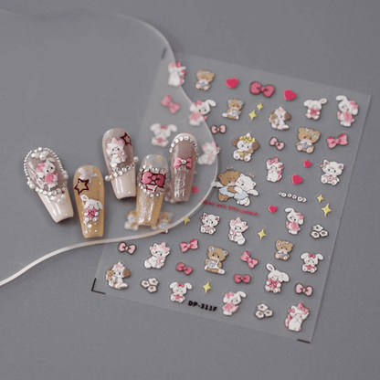 Cute Animal Nail Stickers