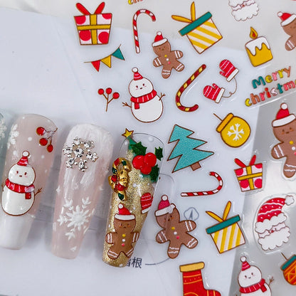 Christmas Cookie Nail Art – Festive Holiday Designs (377)
