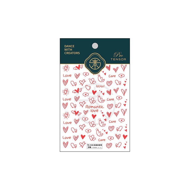 3D Romantic Nail Stickers