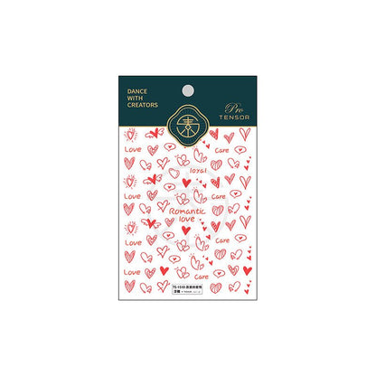 3D Romantic Nail Stickers