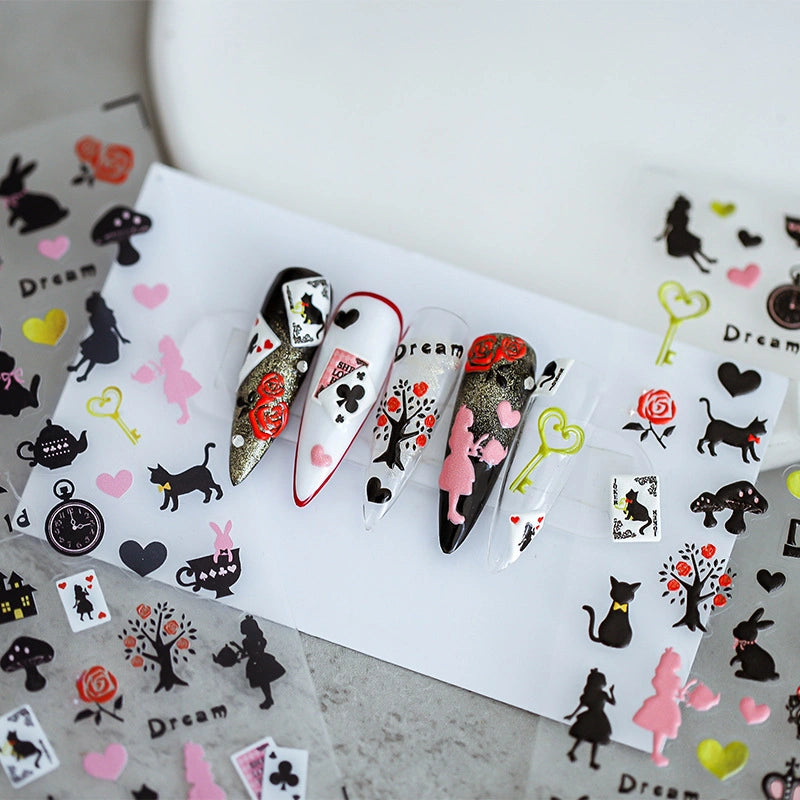 3D Wonderland Nail Stickers