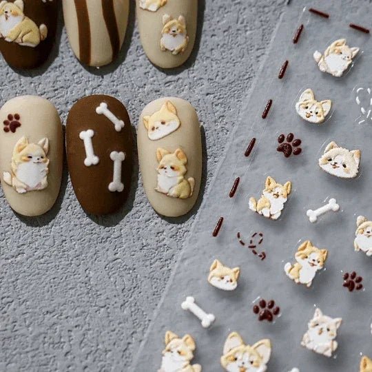 Puppy Dog Nail Decals
