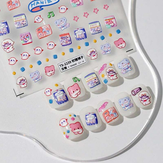 5D Candy Nail Art Decals