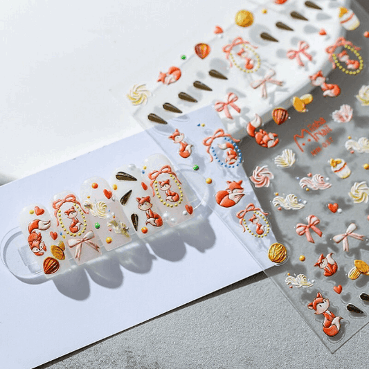 fox nail stickers​