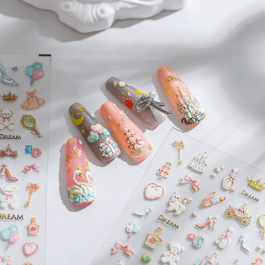 Castle Nail Stickers
