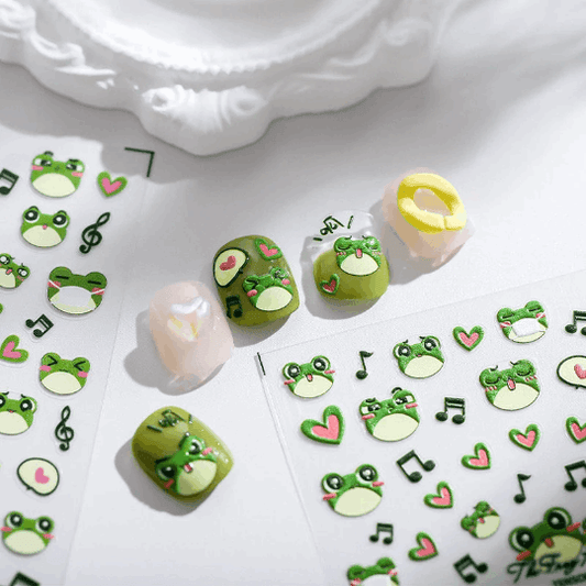 5D Frog Nail Stickers