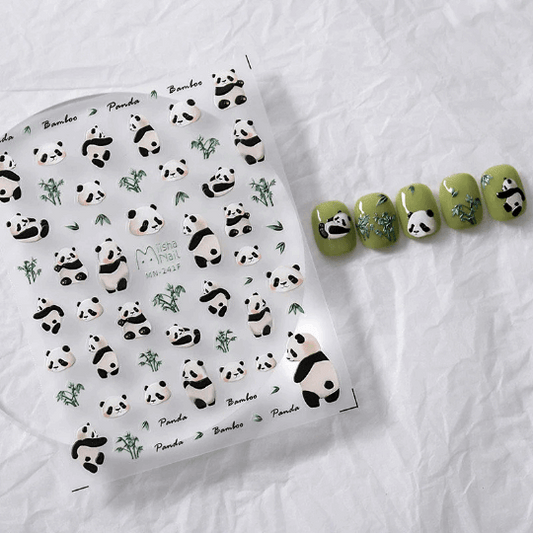 5D Panda Nail Decal