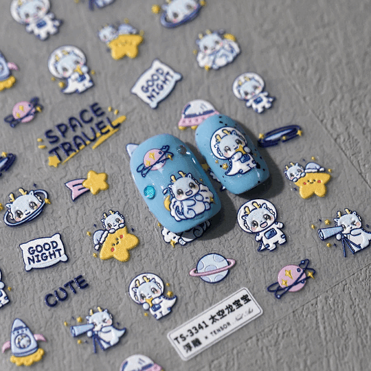 Space Travel Nail Stickers