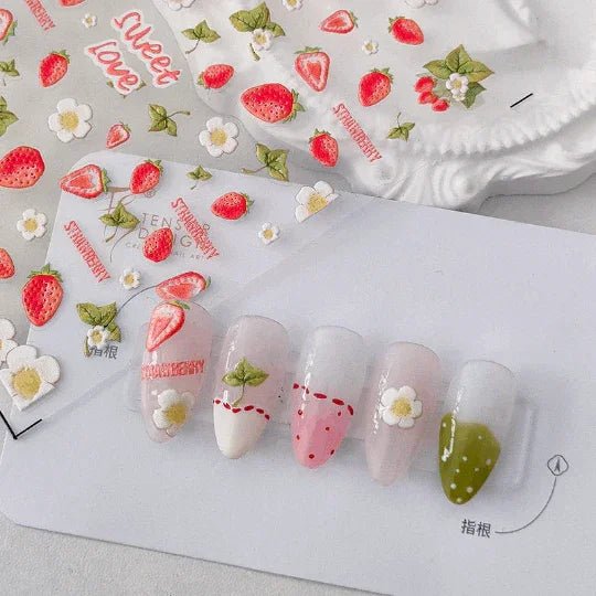 Strawberry Nail Stickers