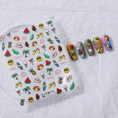 Tropical Summer Nail Stickers
