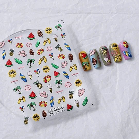 Tropical Summer Nail Stickers